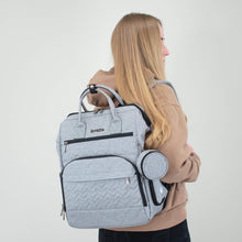 Load image into Gallery viewer, Grey Diaper Bag JOURNEY - NEW! - Lovatte Shop