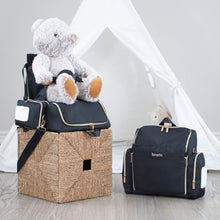 Load image into Gallery viewer, Black Diaper Bag BOOST - NEW! - Lovatte Shop