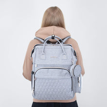 Load image into Gallery viewer, Grey Diaper Bag CRUZ - Lovatte Shop
