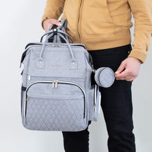 Load image into Gallery viewer, Grey Diaper Bag CRUZ - Lovatte Shop
