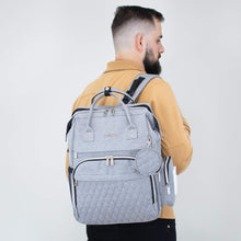 Load image into Gallery viewer, Grey Diaper Bag CRUZ - Lovatte Shop
