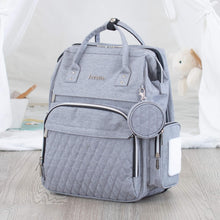 Load image into Gallery viewer, Grey Diaper Bag CRUZ - Lovatte Shop
