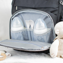 Load image into Gallery viewer, Black Diaper Bag CRUZ - Lovatte Shop
