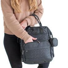 Load image into Gallery viewer, Black Diaper Bag JOURNEY - Lovatte Shop
