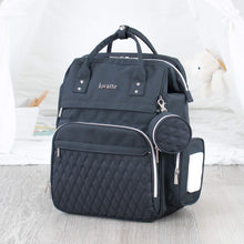 Load image into Gallery viewer, Black Diaper Bag CRUZ - Lovatte Shop
