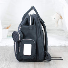 Load image into Gallery viewer, Black Diaper Bag CRUZ - Lovatte Shop
