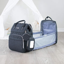 Load image into Gallery viewer, Black Diaper Bag CRUZ - Lovatte Shop
