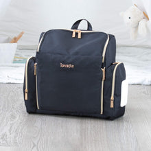 Load image into Gallery viewer, Black Diaper Bag BOOST - NEW! - Lovatte Shop
