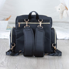 Load image into Gallery viewer, Black Diaper Bag BOOST - NEW! - Lovatte Shop
